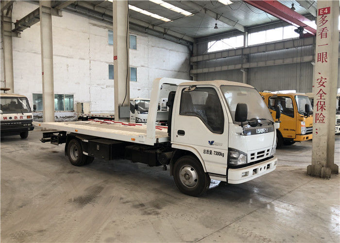 2 Boom Sections Flatbed Road Wrecker Truck Diesel Fuel Payload 3000kg