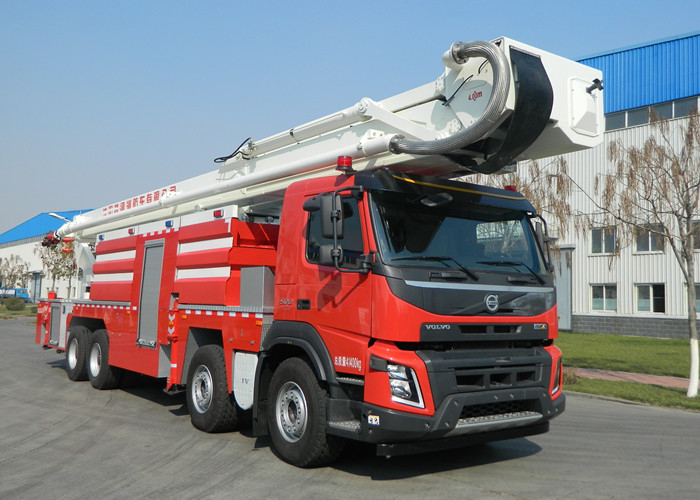 Sinotruk Howo / Volvo 60 meters 8x4 Drive Water Tower Fire-Fighting Truck