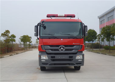 벤츠 샤시 265KW 상업적 소방 트럭 6x4 물 거품 유조선 소방 트럭
