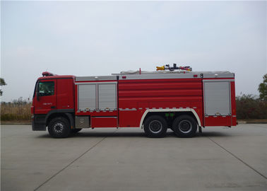 상업적 소방 트럭 물과 거품 유조선 화재 트럭을 운전하는 265KW 6x4